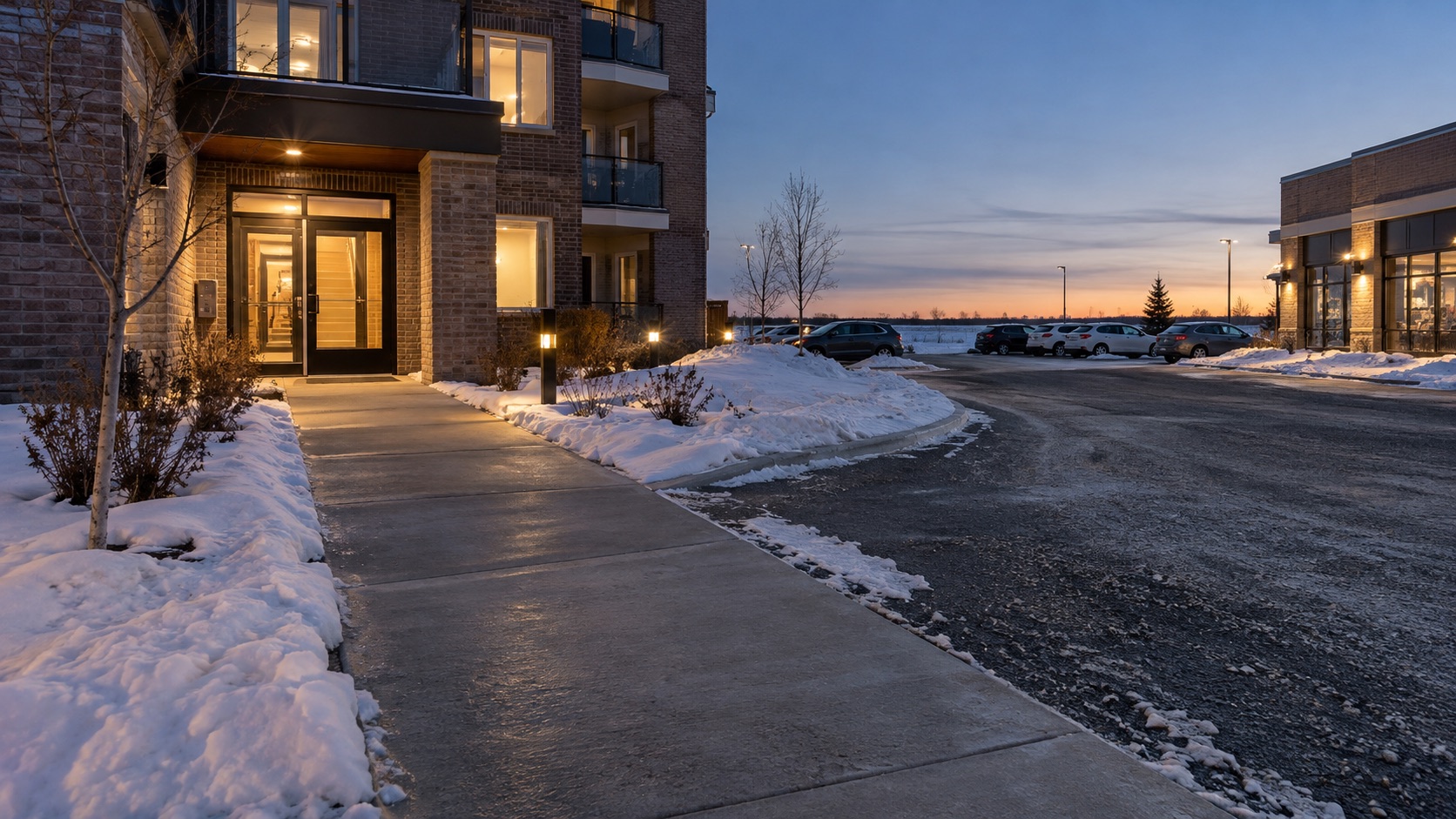 Illustrative winter property context for this planning guide.